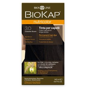צבע שיער ביוקאפ חום כהה 3.0 ללא אמוניה וניקל מצמחים ושמן ארגן