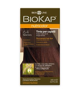 צבע שיער ביוקאפ קארי נחושת 6.4 ללא אמוניה וניקל מצמחים ושמן ארגן